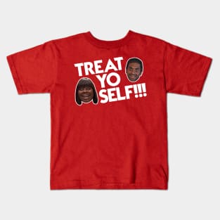 TREAT YO SELF! Parks and Rec Fan Design Kids T-Shirt